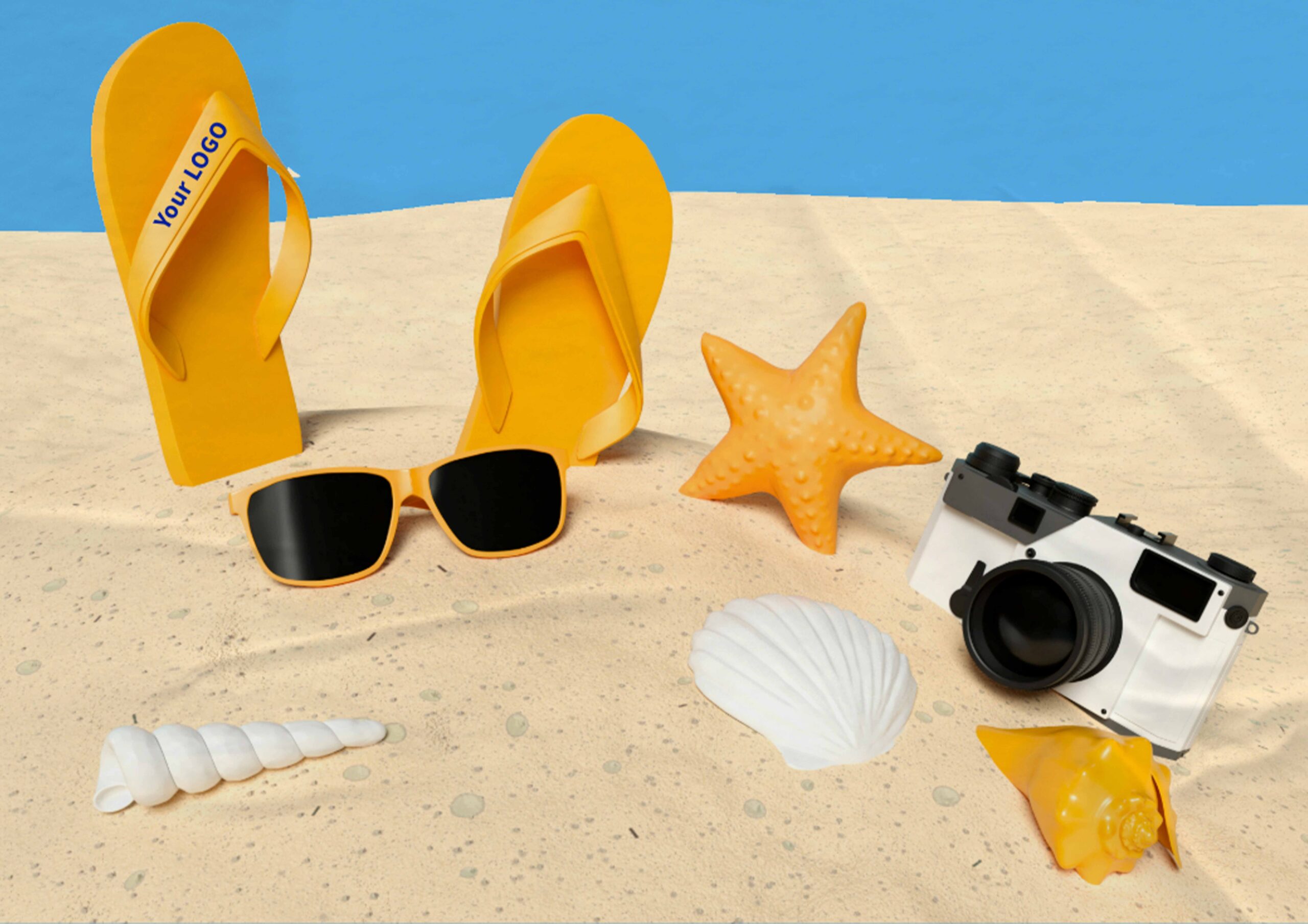 Occhiali da sole e gadget da spiaggia: brand in primo piano