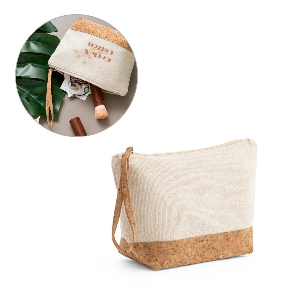 BLANCHETT. Pochette in 100% cotone e sughero - 92735
