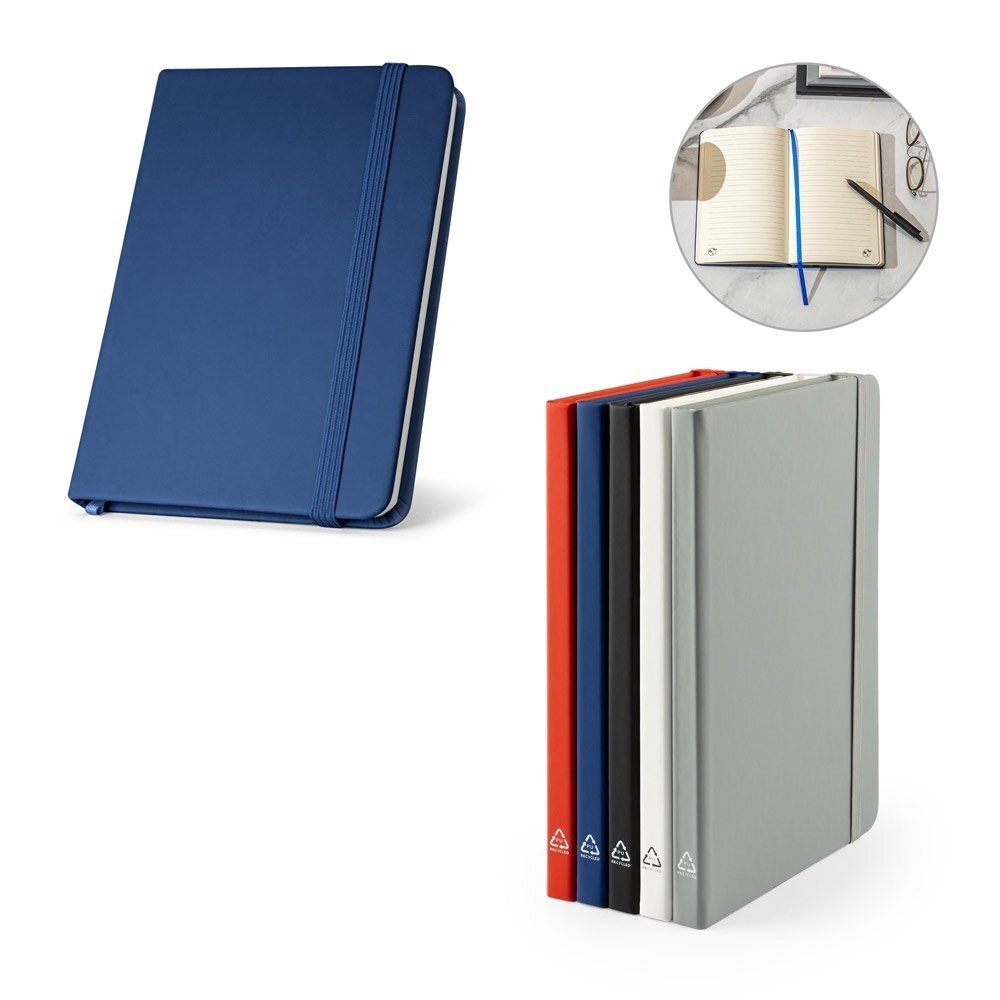 CAMPUS. A5 quaderno con copertina rigida in PU (riciclato al 35%) con pagine a righe al 100% riciclata - 93637
