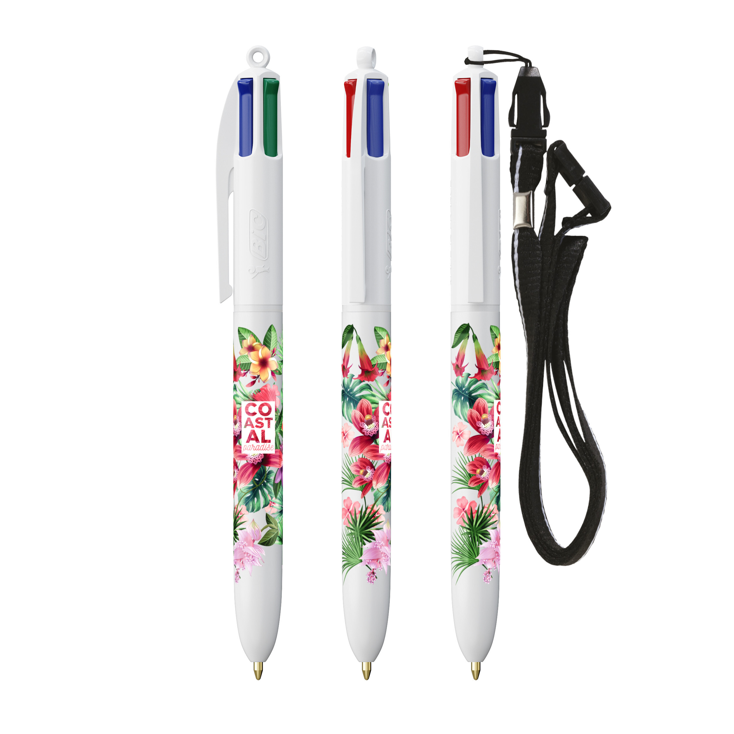 Penna a sfera BIC® 4 Colori + cordino - 3460001101
