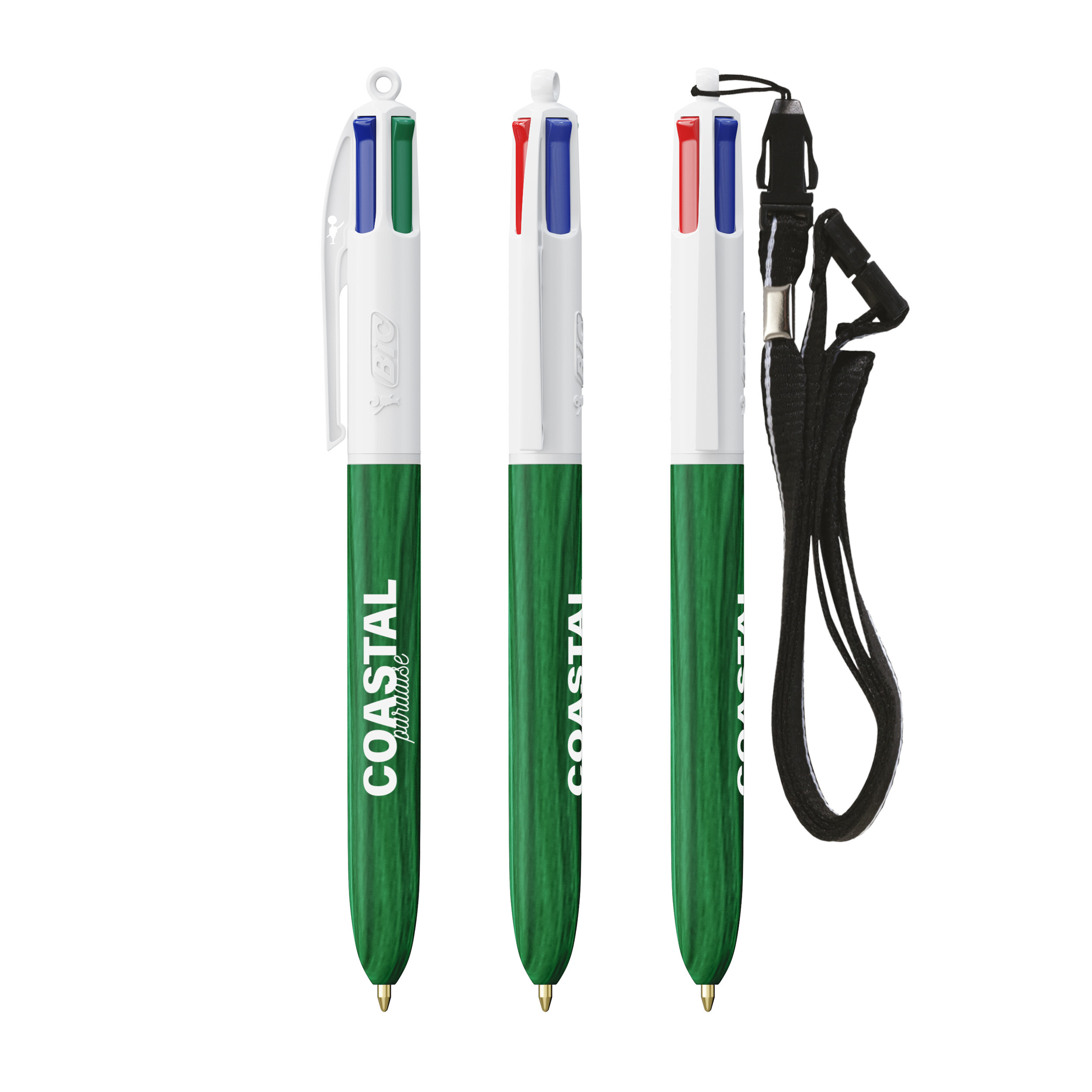 BIC® 4 colori stile legno con cordino - 3460001064