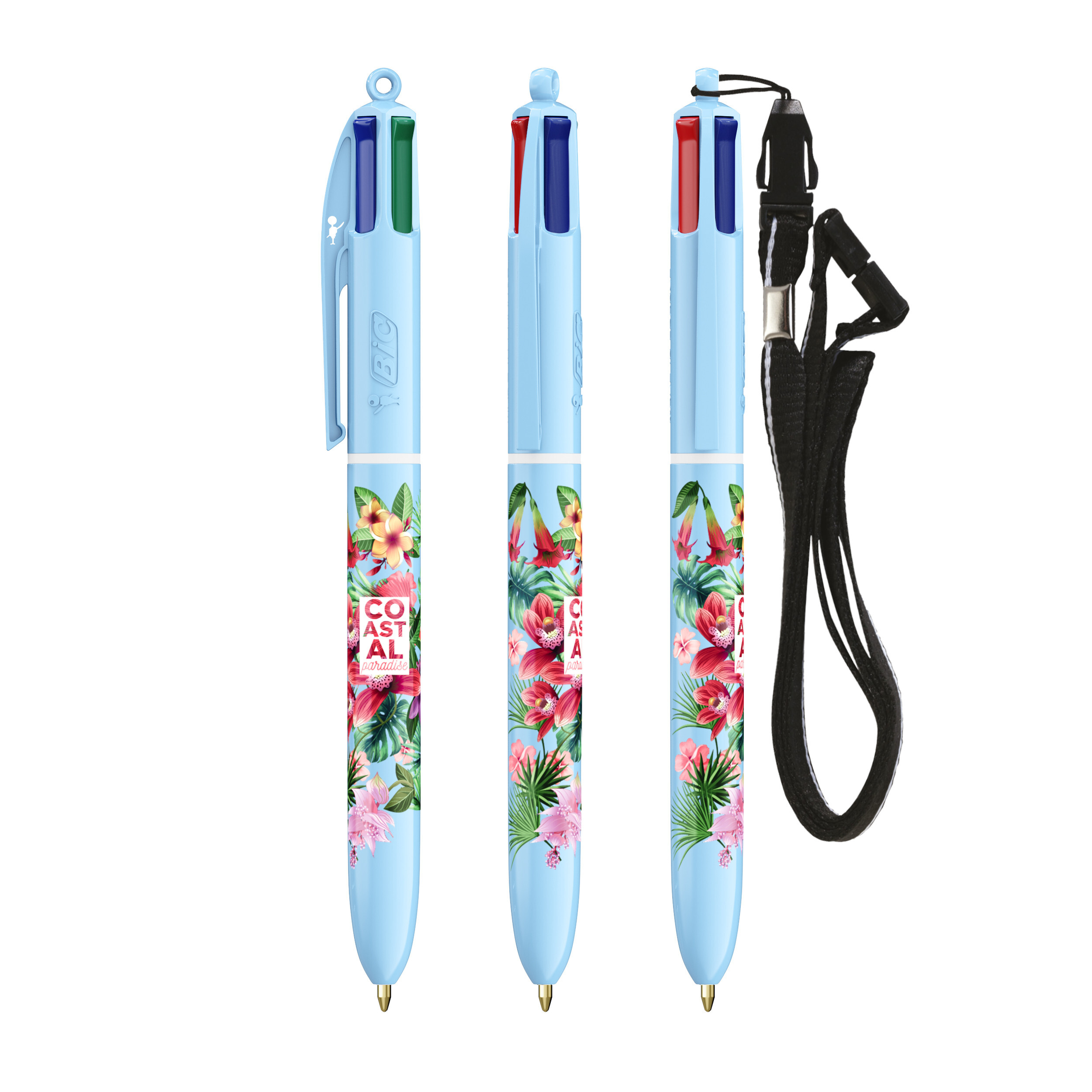 BIC® 4 Colori® Pastello + cordino - 3460001072