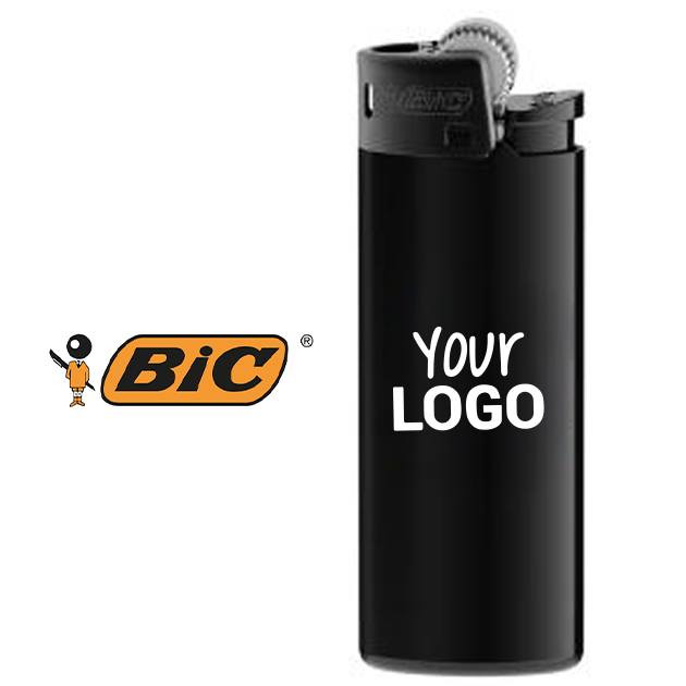 Accendino BIC J25 3460002364 all black personalizzabile con logo