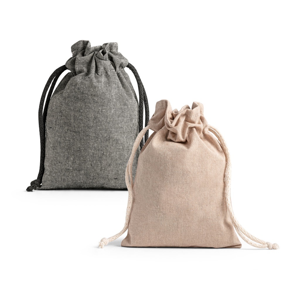 GIBRALTAR. Sacchetto regalo in cotone riciclato (70%), poliestere (30% rPET) (140 g/m²) - 92076