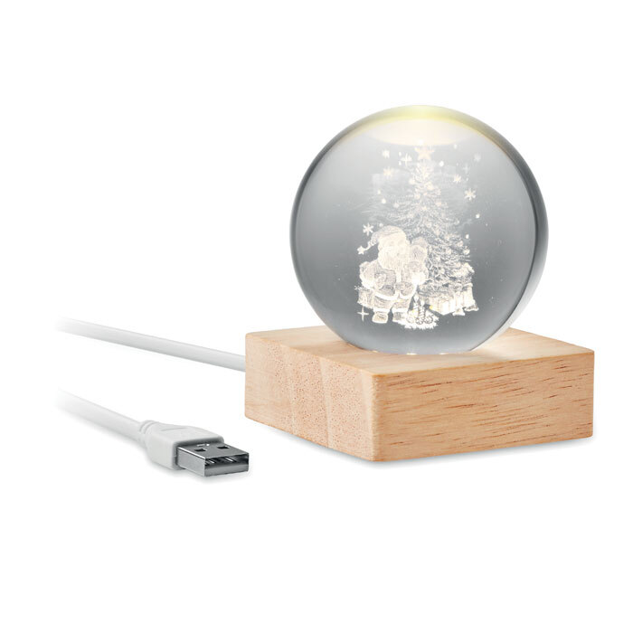 SANTA LIGHT. Palla di Natale con LED - CX1541
