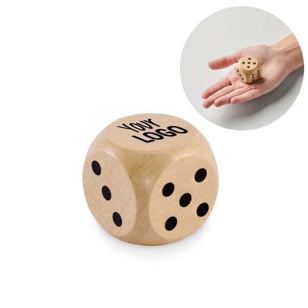 DADIN. Dadi di legno Schima Ø 3 cm - MO2613