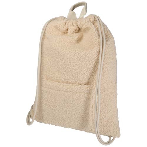 Zaino con cordoncino in sherpa riciclato certificato GRS da 9 litri Bear - 120773