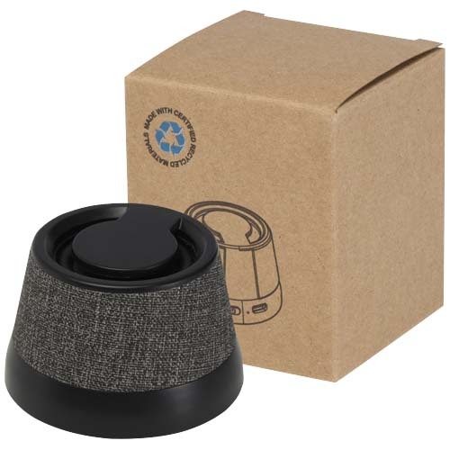Speaker wireless magnetico in plastica riciclata da 3 W Horna - 124452