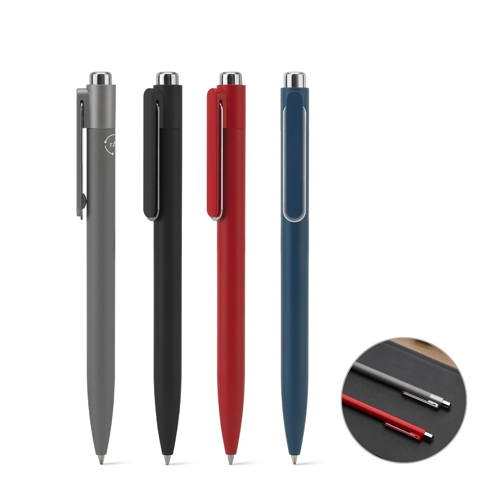 KYLIE. Penna a sfera in alluminio (riciclato al 94%) con clip innovativa - 91949