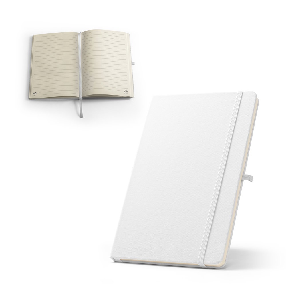 ANNE SUB. Quaderno A5 in poliestere riciclato (100% rPET) 300D, ideale per la personalizzazione tramite sublimazione - 93653