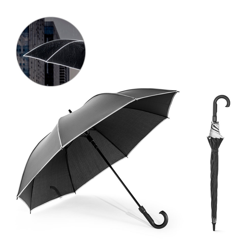 FINNLEY. Ombrello da 27" in pongee 190T antivento in poliestere riciclato (100% rPET) - 99163
