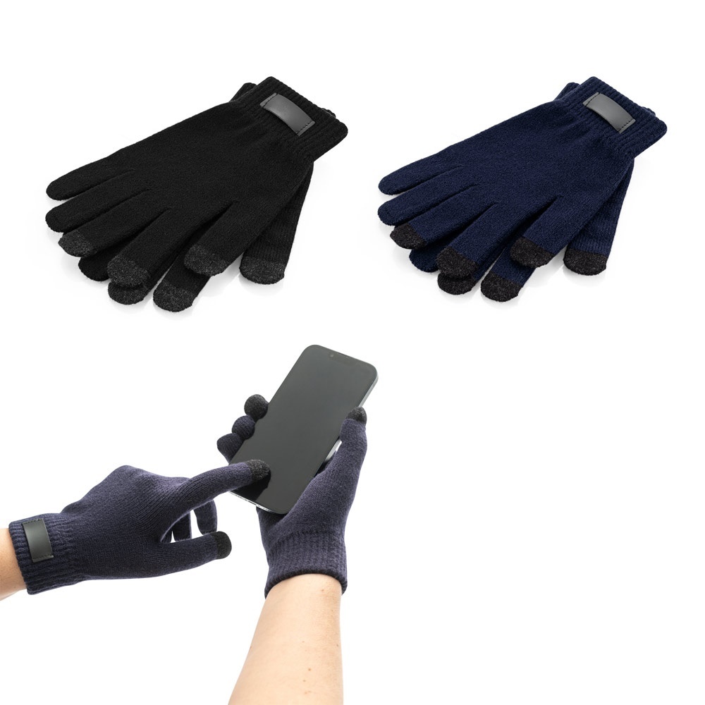 BURROW. Guanti in poliestere riciclato (100% rPET), con punta touch - 99165