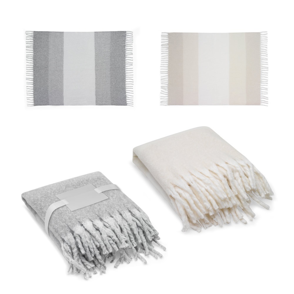 COMFY. Coperta in poliestere riciclato (100% rPET) (300 g/m²), effetto simile al mohair - 99166