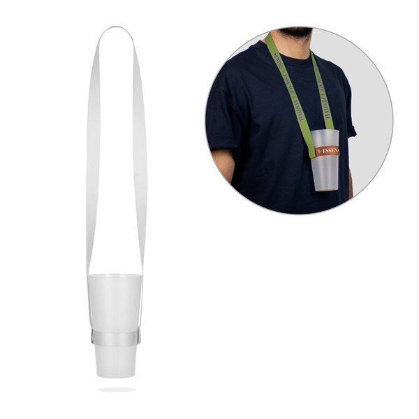 SHEFFIELD. Lanyard e portabicchieri per sublimazione in poliestere - 94412