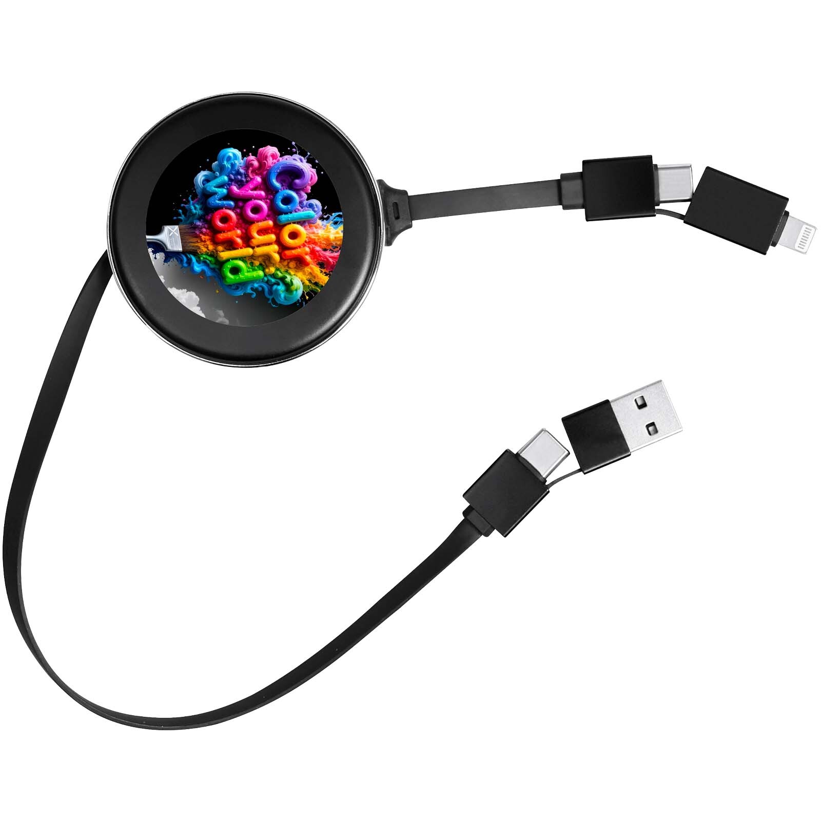 Cavo di ricarica retrattile 4 in 1 da 65 W SCX.design C42  - 1PX236