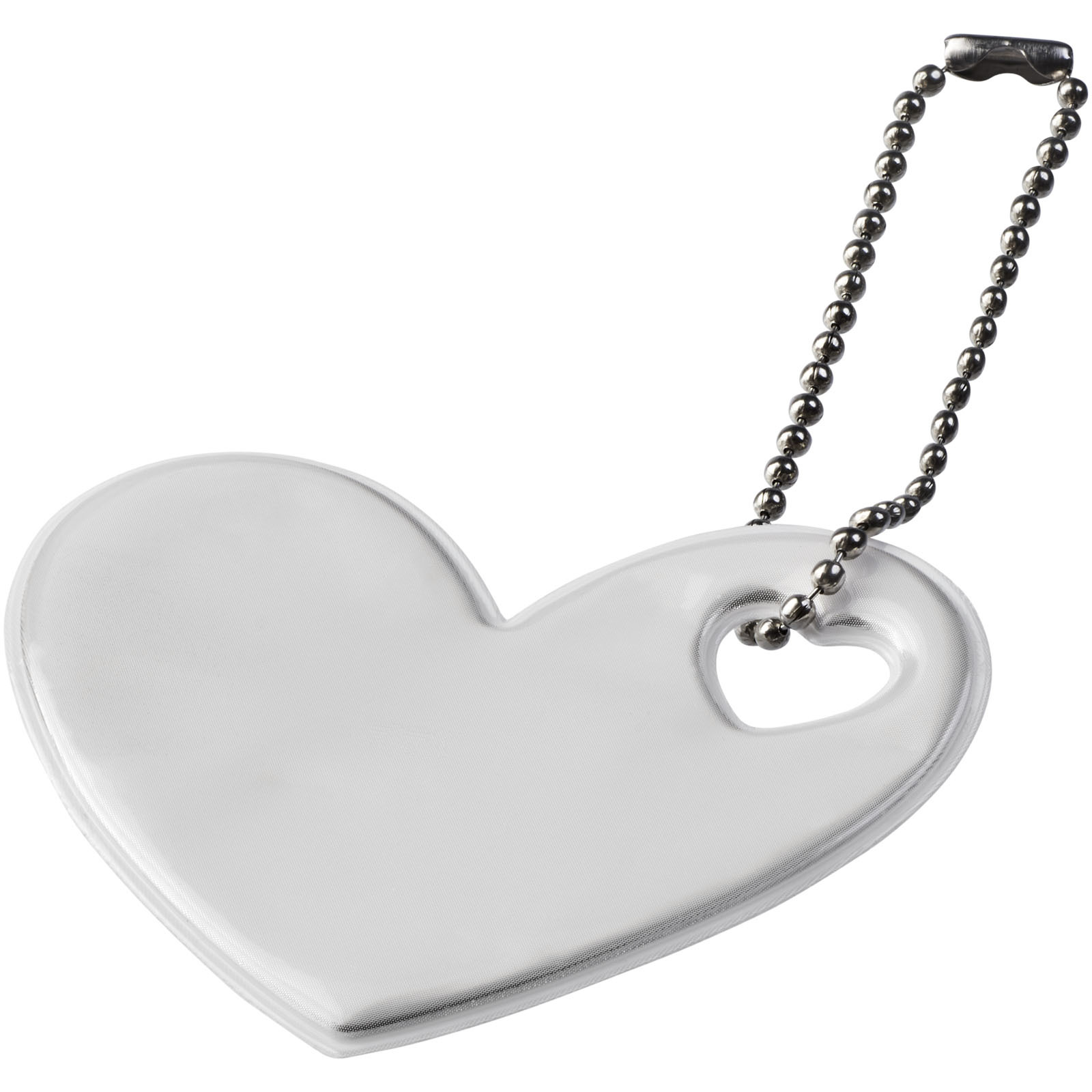 Portachiavi riflettente a forma di cuore - 1PR014