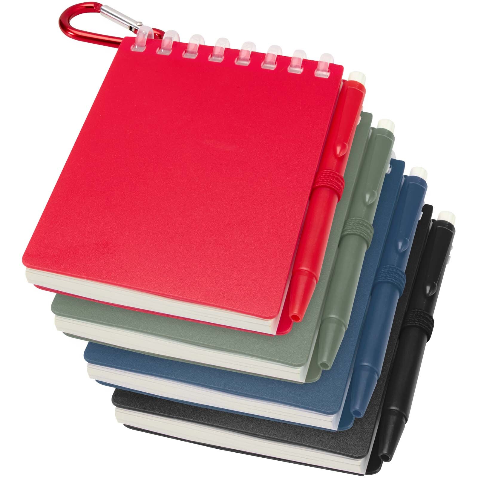 Set blocco note con copertina morbida in materiale riciclato e penna a sfera (inchiostro blu) per attivit&agrave; all'aperto Lig Min - 107051