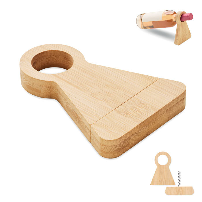 STANDTURN. Portabottiglie in bamboo - MO3104