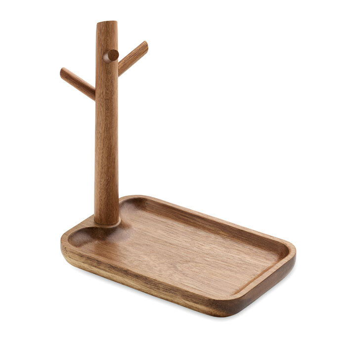 BRANCA. Portachiavi in legno d'acacia - MO3109