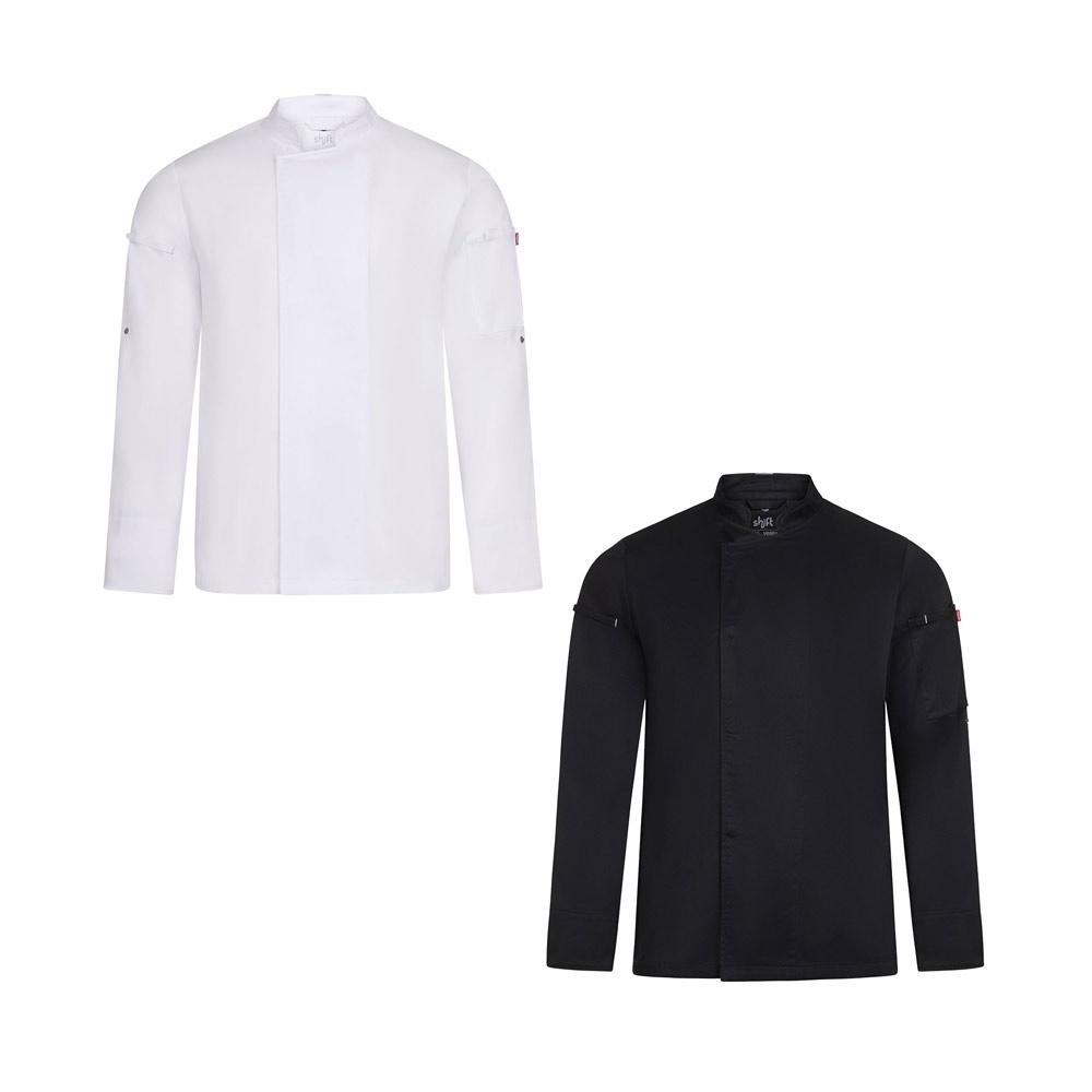 VL AGNI. Giacca da cucina unisex (190 g/m&sup2;), realizzata in cotone (35%) e poliestere riciclato (65%) - 36161