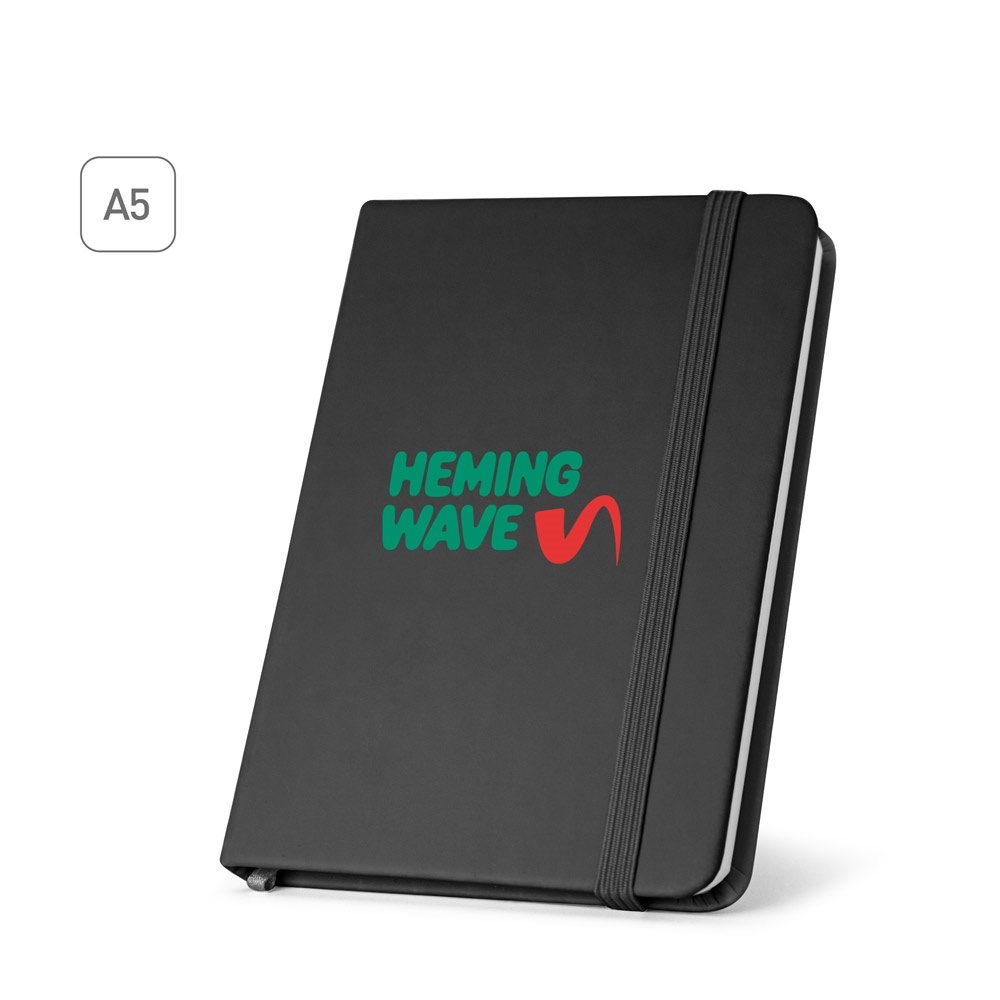 HEMINGWAY SQUARE. Taccuino A5 in PU con carta quadrettata - 93667