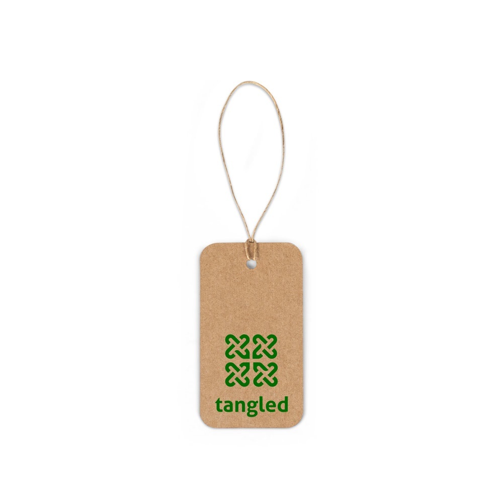 LABEL RECTANGULAR. Etichetta rettangolare realizzata in carta riciclata al 100% (700 g/m&sup2;) - 93671