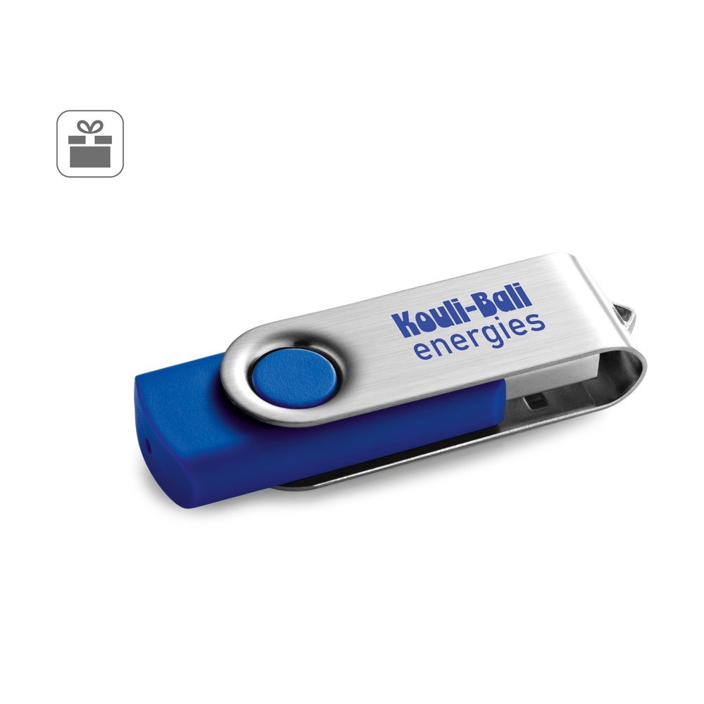CLAUDIUS 32 GB. Chiavetta USB da 32 GB con clip in metallo - 97546
