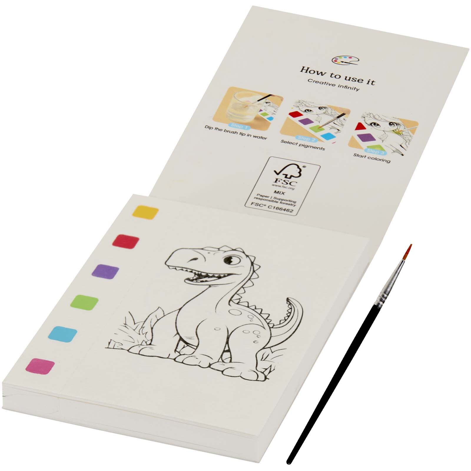 Libro da colorare e set di pennarelli acquerellabili Quell - 106441