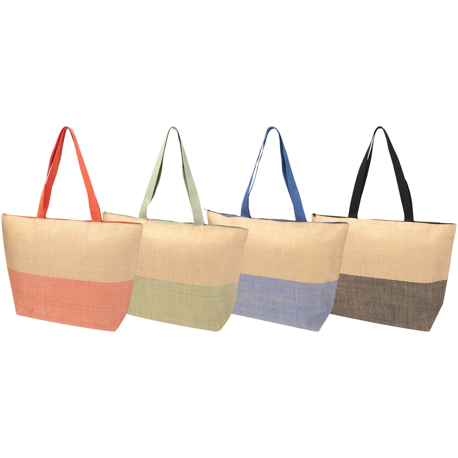 Borsa tote grande in carta paglia con cerniera Rhythm - 21L - 130156