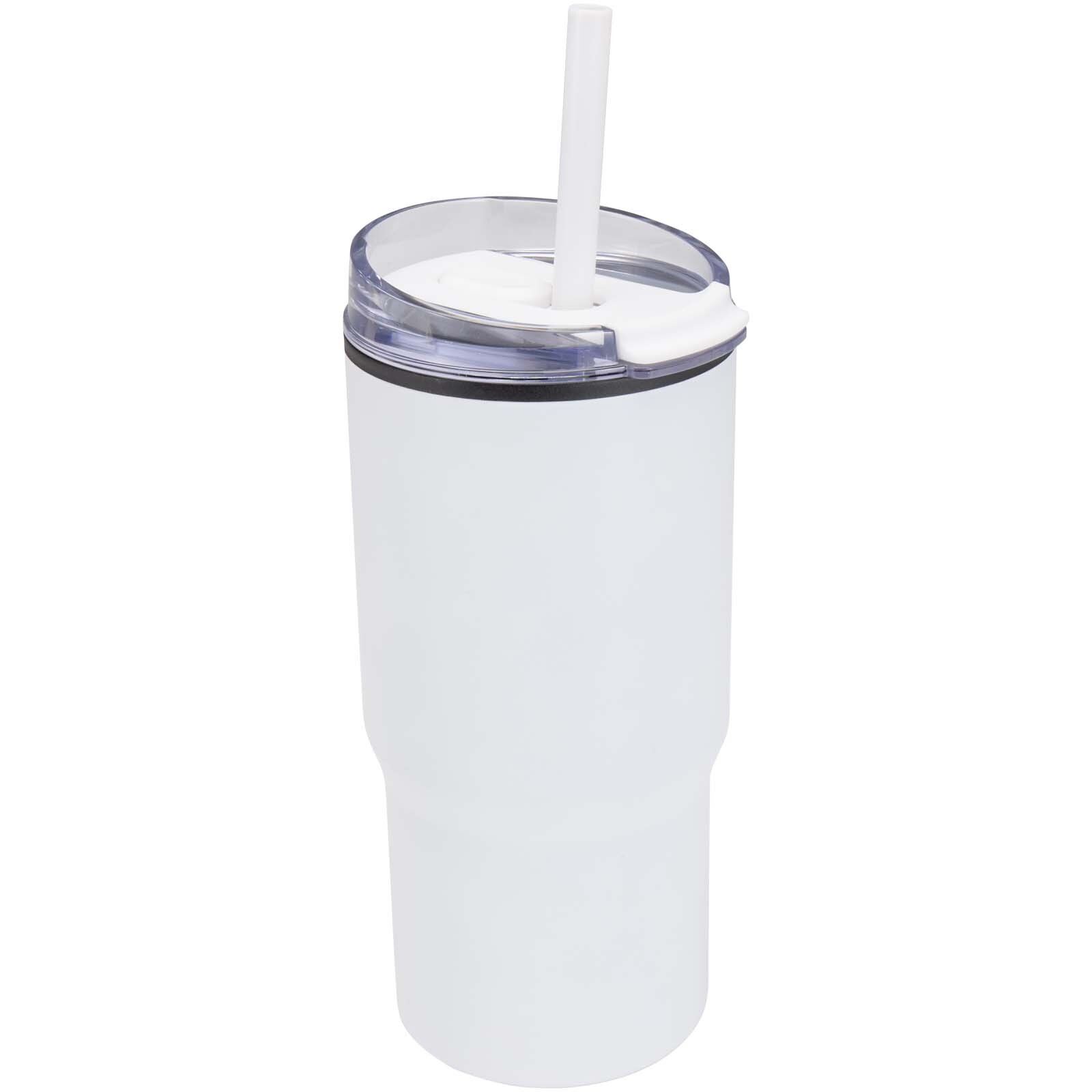 Bicchiere termico in materiale riciclato RCS a doppia parete con cannuccia da 540 ml Westin - 100959