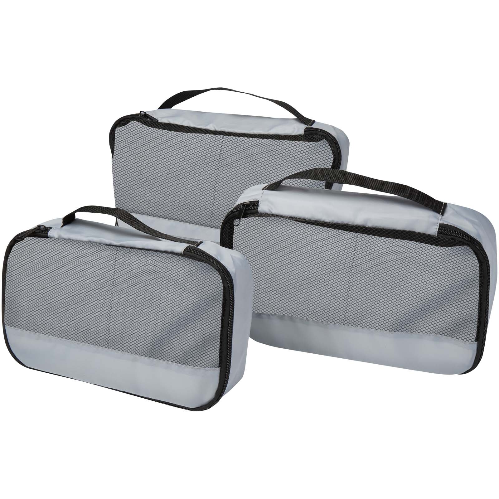 Sacchetti da viaggio in materiale riciclato GRS Jet - set da 3 - 120807
