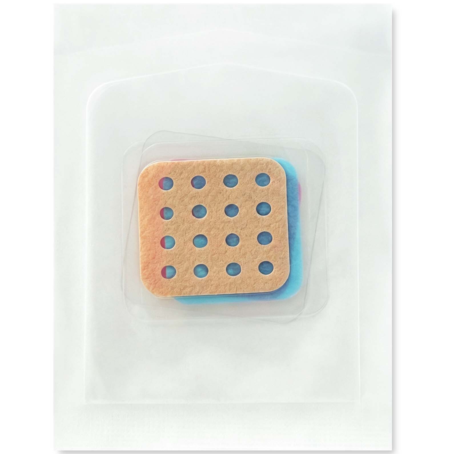 Set di 3 cerotti anti-grattamento con busta di carta stampata a colori  - 1Z0282