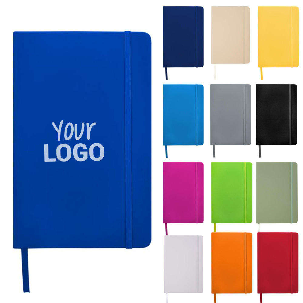 Blocco note formato A5 con copertina rigida personalizzabile