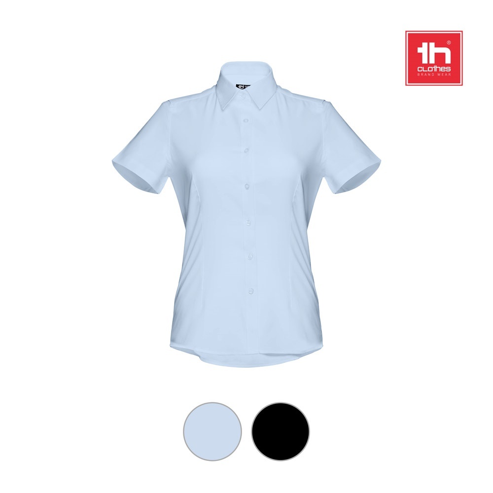 THC LONDON WOMEN. Camicia oxford da donna a maniche corte - 30158