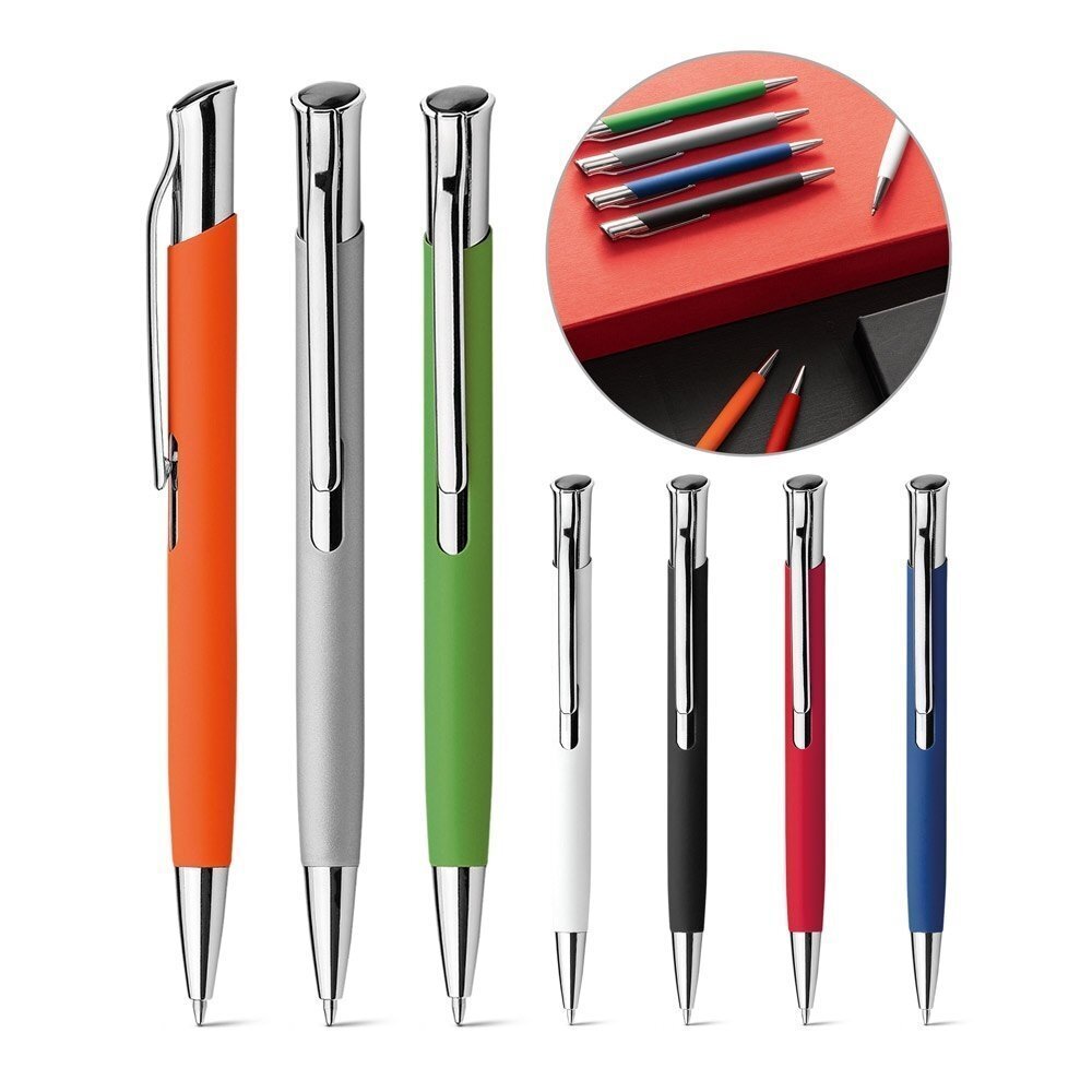 OLAF SOFT. Penna a sfera in alluminio con finitura in gomma - 81192