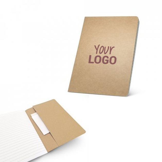 block notes A5 con pagine a righe personalizzabile