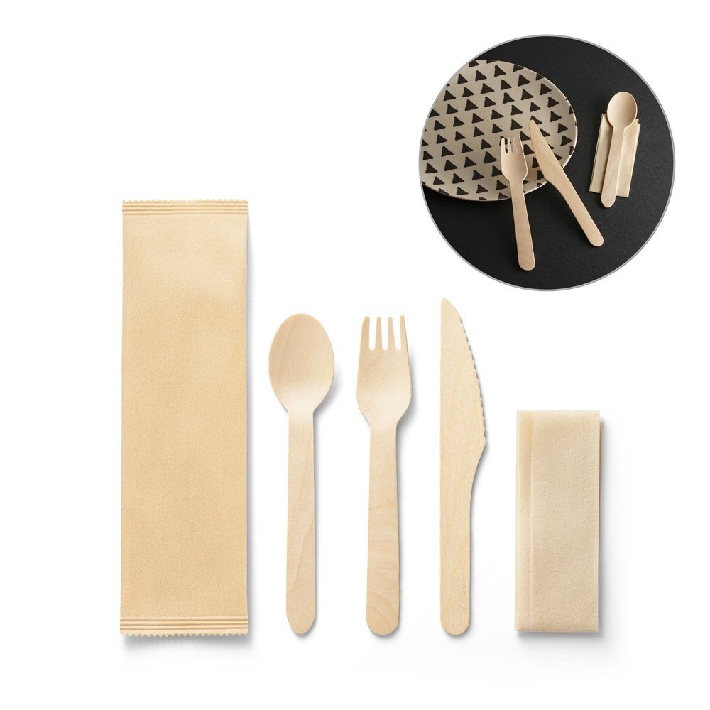 SUYA. Set di posate in legno - 94077