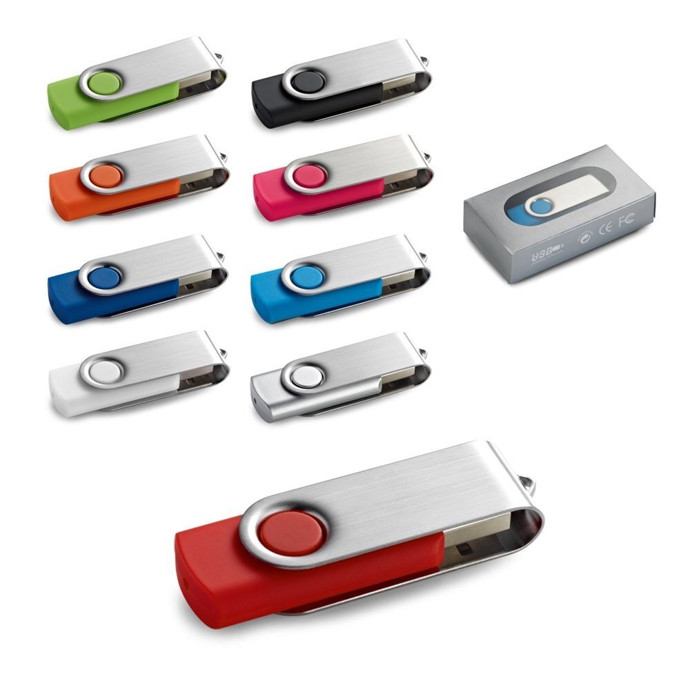 CLAUDIUS 8GB. Chiavetta USB da 8 GB con clip in metallo - 97549