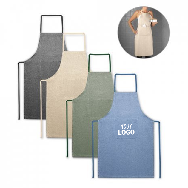 ZIMBRO. Grembiule con cotone riciclato (140 g/m&sup2;) 99812 personalizzabile