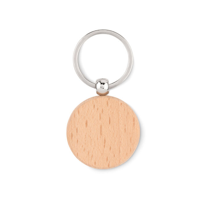TOTY WOOD. Portachiavi rotondo in legno - MO9773