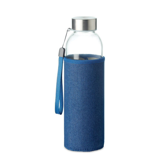 UTAH DENIM. Bottiglia in vetro con pouch - MO6192