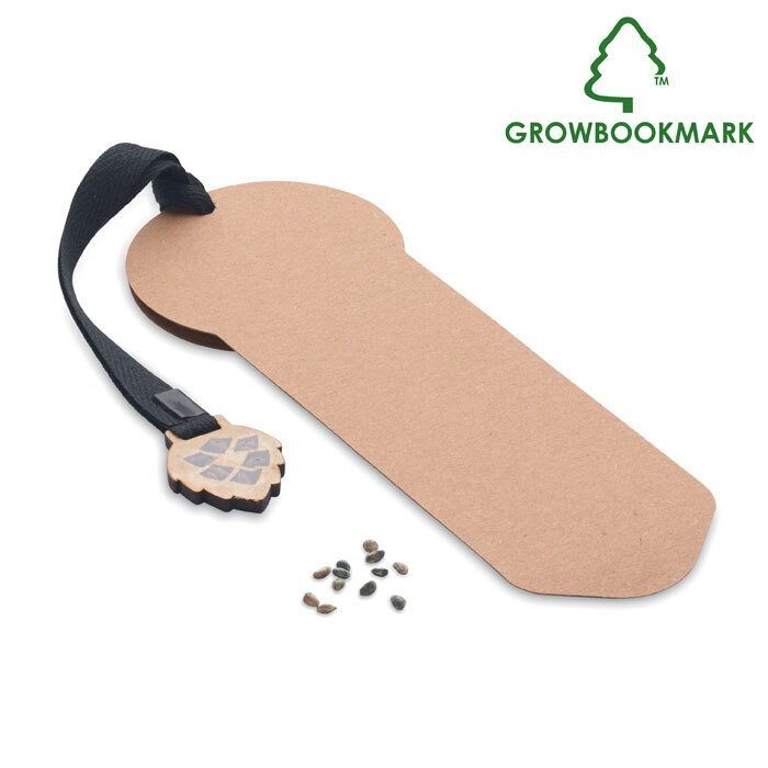 GROWBOOKMARK&trade;. Segnalibro in legno di pino - MO6226
