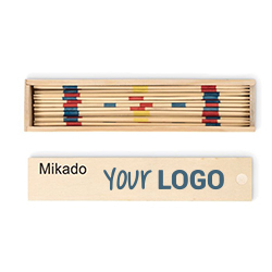Set mikado di legno Mini Mikado personalizzabile