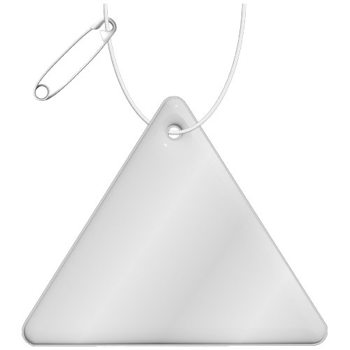 Gancio catarifrangente triangolare in PVC con catenella RFX™ - 1PR100