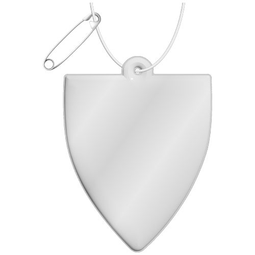 Gancio catarifrangente per badge in PVC con catenella RFX™ - 1PR104