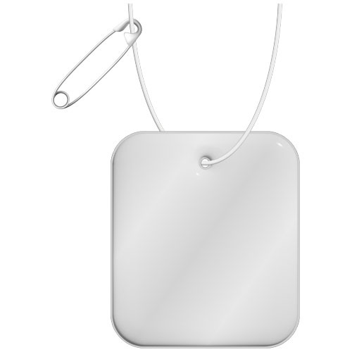 Gancio rettangolare in PVC catarifrangente XXL con catenella RFX™ - 1PR120