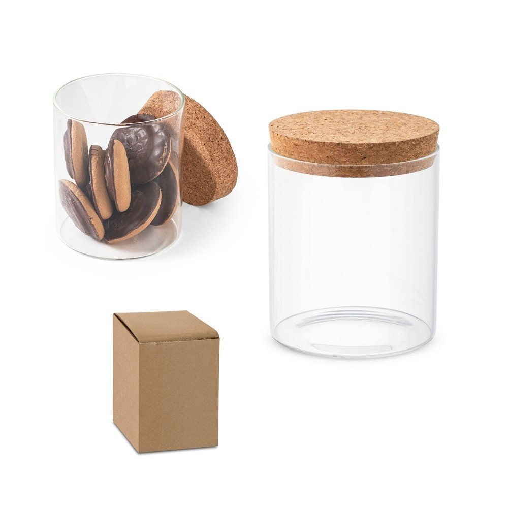 SPICE 700. Contenitore in vetro borosilicato con tappo in sughero 700 mL - 94079