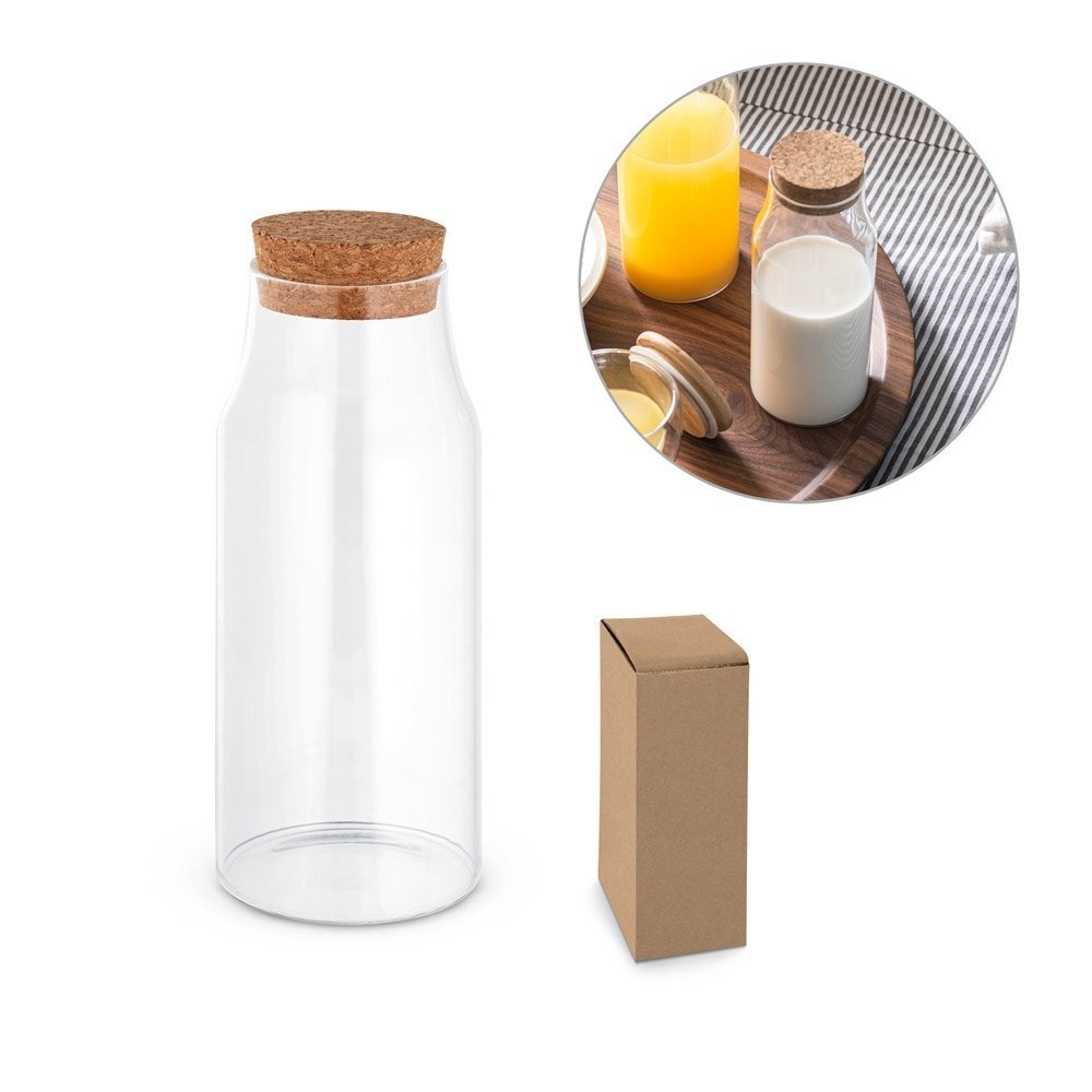 JASMIN 800. Bottiglia in vetro con tappo in sughero da 800 mL - 94235