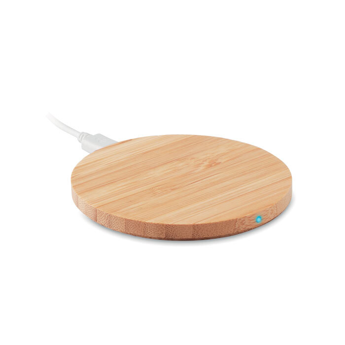 caricatore wireless bamboo 15W veloce personalizzabile