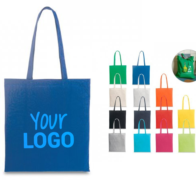 CAIRO. Borsa in cotone riciclato (70%) e poliestere (30% rPET) (180 g/m&sup2;) - 92084 personalizzabile